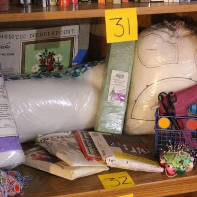 Lot 32 Sewing and Crafting Items