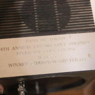 Lot 35 Bose Headset, Vintage Radio Golfing Award