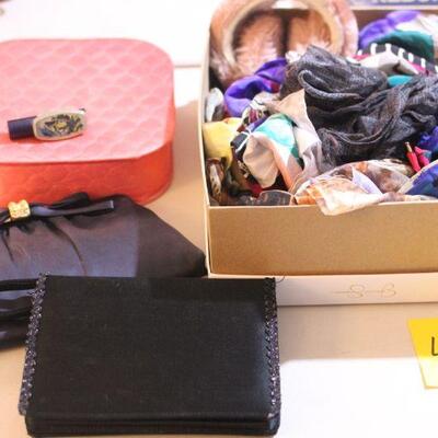 Lot 45 Vintage Women's Scarves, Purses, Gloves & More