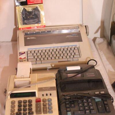 Lot 66 Smith Corona Typewriter, 2 Adding Machines