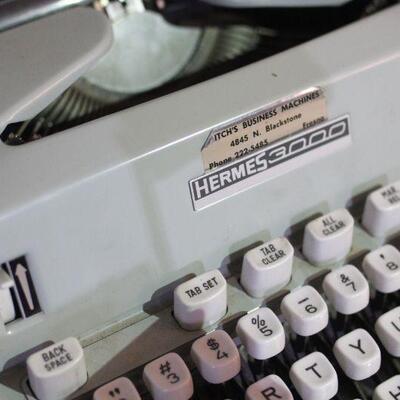 Lot 67 Vintage Hermes 3000 Typewriter, Paymaster Adding Machine & More