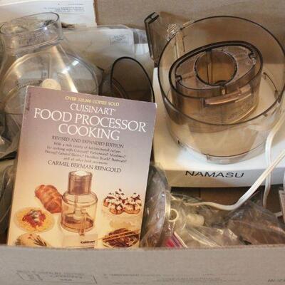 Lot 74 Food Processor w/ Accessories & Book