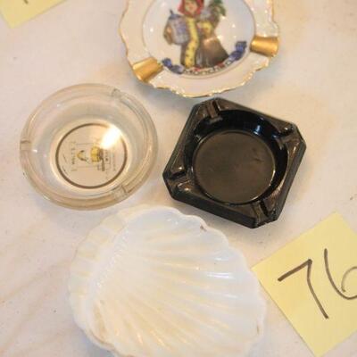 Lot 76 Vintage Ashtrays 