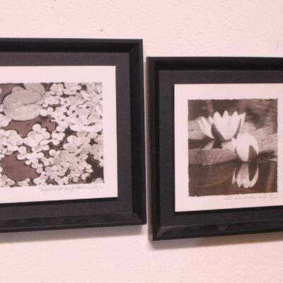Lot 80 Pair of B&W Lily Prints