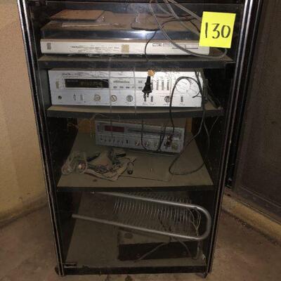 Lot 81 Entertainment Center Record Player (stored in shop)