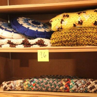 Lot 96 Handmade Blankets, Pillows & Rug
