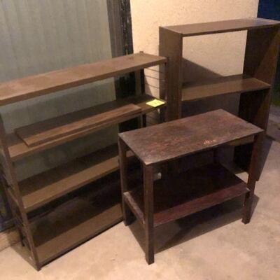 Lot 122 Three Shelves 41x24x12 21x24x14 37x9x35