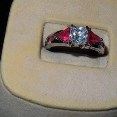 CZ AND PINK ring