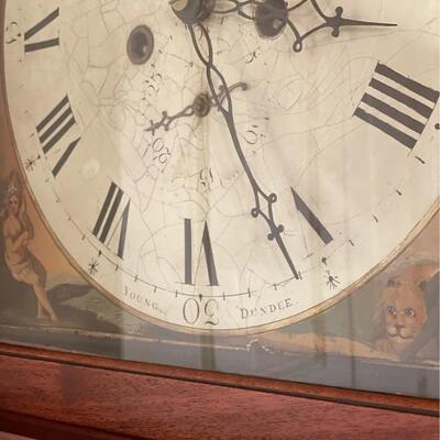 Young Dundee Mahogany Grandfather Clock