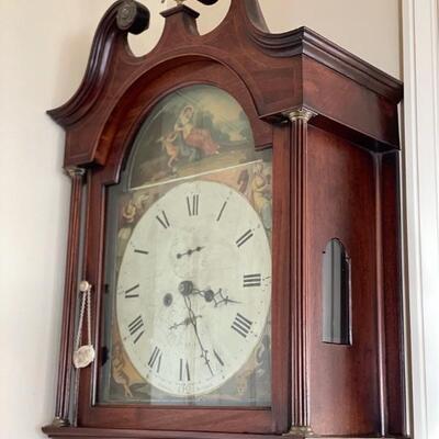 Young Dundee Mahogany Grandfather Clock