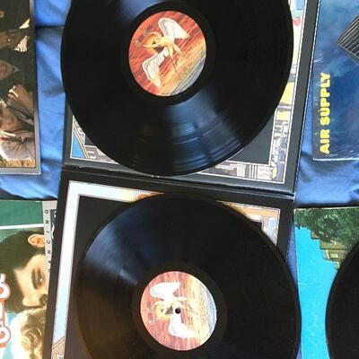 Vintage LP Record Album Collection of 10 with Beatles, Zeppelin and more...