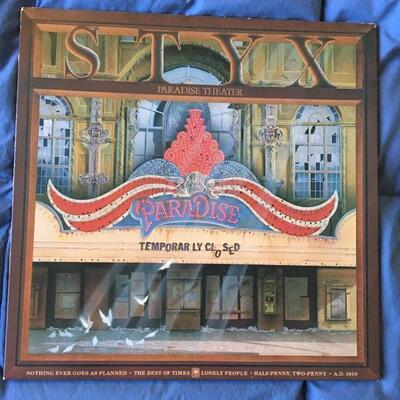 Vintage LP Record Album Collection of 9 with Journey, Styx and more...