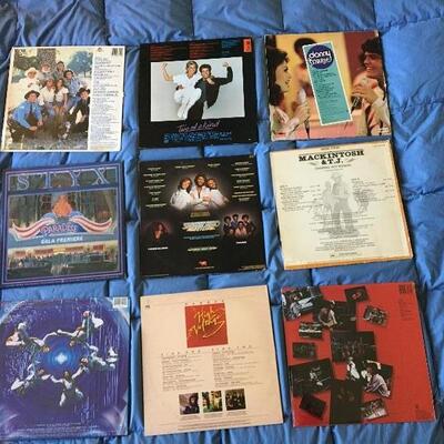 Vintage LP Record Album Collection of 9 with Journey, Styx and more...