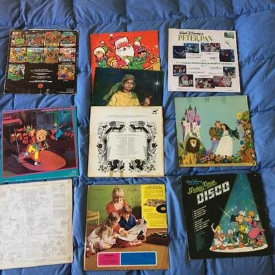 Vintage LP Record Album Collection of 10 with Disney, Alvin Chipmunks and more...