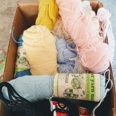 Vintage Yarn and New Gluegun