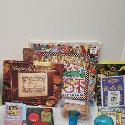 Lot 55 Mary Engelbreit Collectibles, Pendelton Candles, calendars Vintage