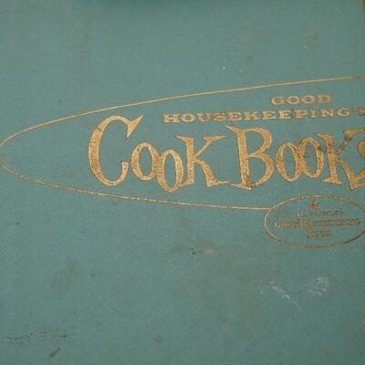 Lot 62,  Vintage Kitchen Cookbooks, Silk flowers, 