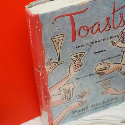 Lot 62,  Vintage Kitchen Cookbooks, Silk flowers, 
