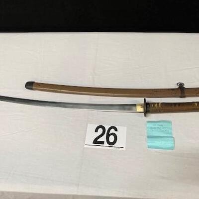 LOT#26: Japanese Katana / Smith Believed to be Noshu Seki Ju