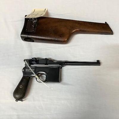 LOT#40: Mauser C96 Broomhandle Pistol