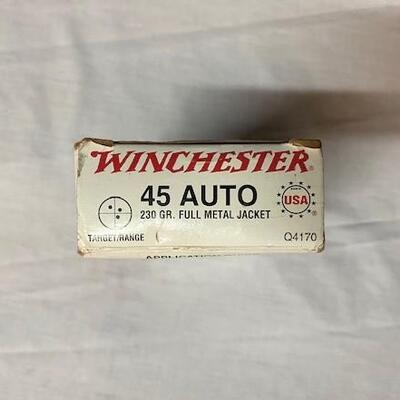 LOT#42: Winchester 45 Auto 230 Grain FMJ