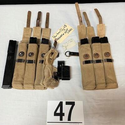 LOT#47: German MP40 Magazines & Pouches