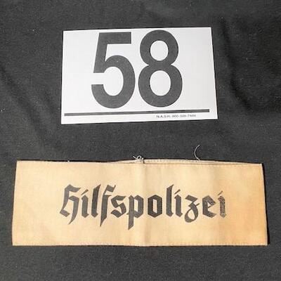 LOT#58B: Hilfspolizei Arm Band German WWII