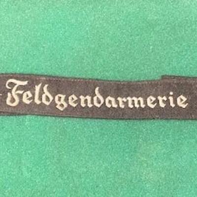LOT#59B: Feldgendarmerie Cuff Title WWII