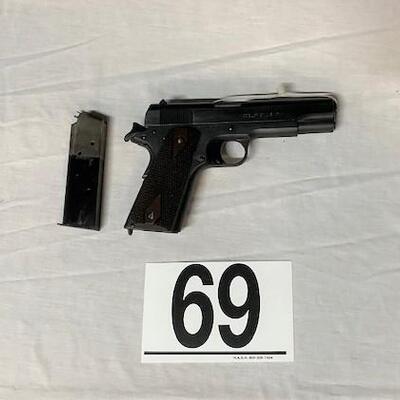 LOT#69: Colt 1911 US Army (Believed to be 1918 According to Lookup)