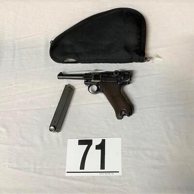 LOT#71: 1939 Lugar 9mm 42