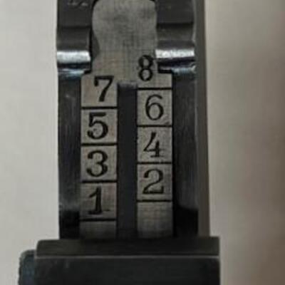 LOT#100: 1917 DWM Artillery Luger 9mm Matching Numbers Except Wood Mag