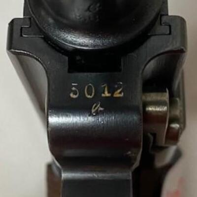 LOT#100: 1917 DWM Artillery Luger 9mm Matching Numbers Except Wood Mag