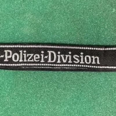 LOT#102B: German SS Polize Division Cuff Title