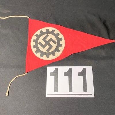 LOT#111B: WWII Nazi German DAF Pennant