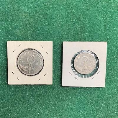 LOT#114B: 1938S & 1939A Deutsche Mark Coins