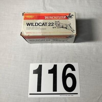 LOT#116: NOS Winchester .22LR Wildcar Ammo