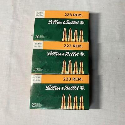 LOT#117: NOS Lellier Bellot .223 Remington FMJ 55gr