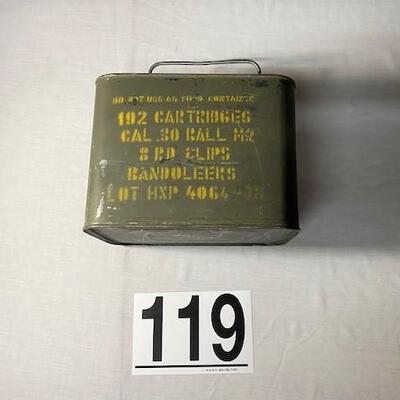 LOT#119: NOS .30cal Cartridges (Unopened)