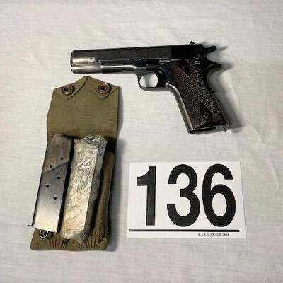 LOT#136: 1911 US Army (Believed to be 1917?)