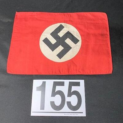 LOT#155B: Nazi Flag w/ Stamp