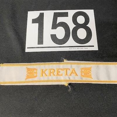LOT#158B: WWII Kreta Cuff Title (Crete)