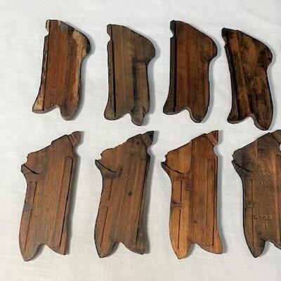 LOT#174: 5 Sets of Wood P.08 Luger Grips