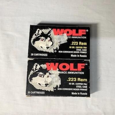 LOT#191: NOS Wolf .223 Ammo