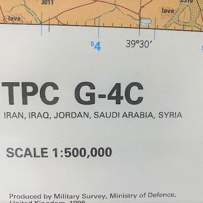 LOT#206: Tactical Pilotage Chart of Middle East