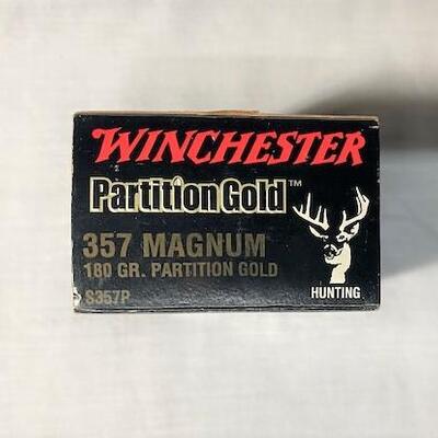 LOT#210: Winchester Partition Gold 357 Mag Ammo