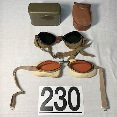 LOT#230: Assorted Aviator Goggles