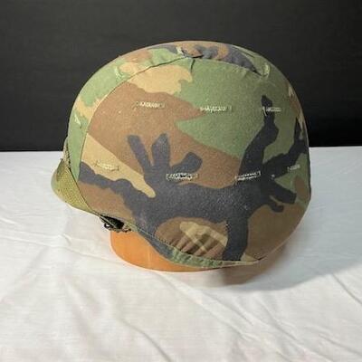 LOT#233: Modern Kevlar Helmet Woodland Pattern (#2)