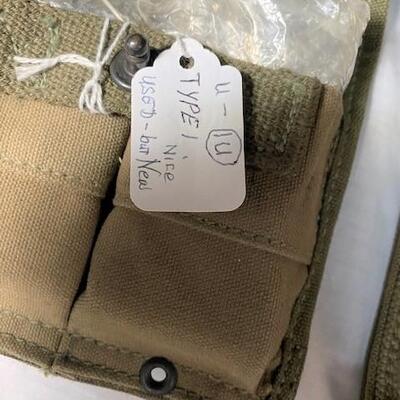 LOT#259: Pair of WWII M1 Carbine Magazines & Pouches (#3)