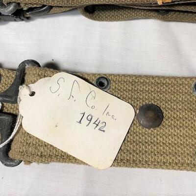 LOT#264: WWII Era Web Belts