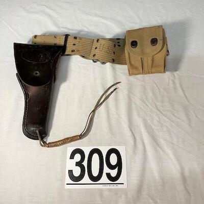 LOT#309: 1911 45 Rig Holster/Belt/Pouch